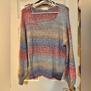 Eesome Colorful V-Neck Sweater